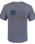 Flag T-Shirt in Heather Grey - Guns and Golf
