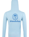 Sun Protection Hoodie in Blue - Guns and Golf