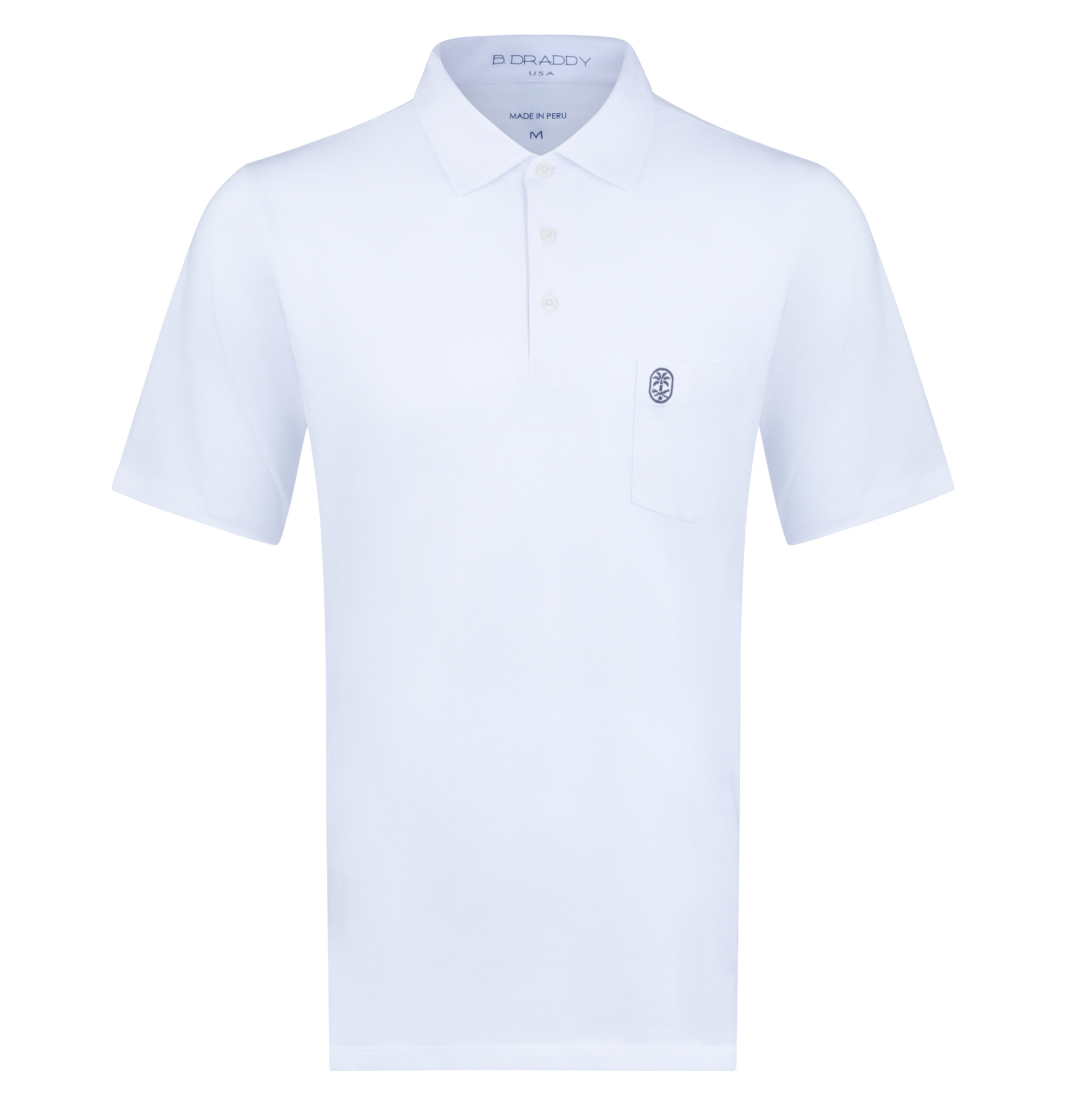 B. Draddy Liam Polo in White - Guns and Golf