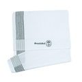 Caddy Towel in White/Green - Guns and Golf