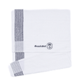Caddy Towel in White/Navy Blue - Guns and Golf
