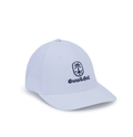 Fitted Hat in White - Guns and Golf