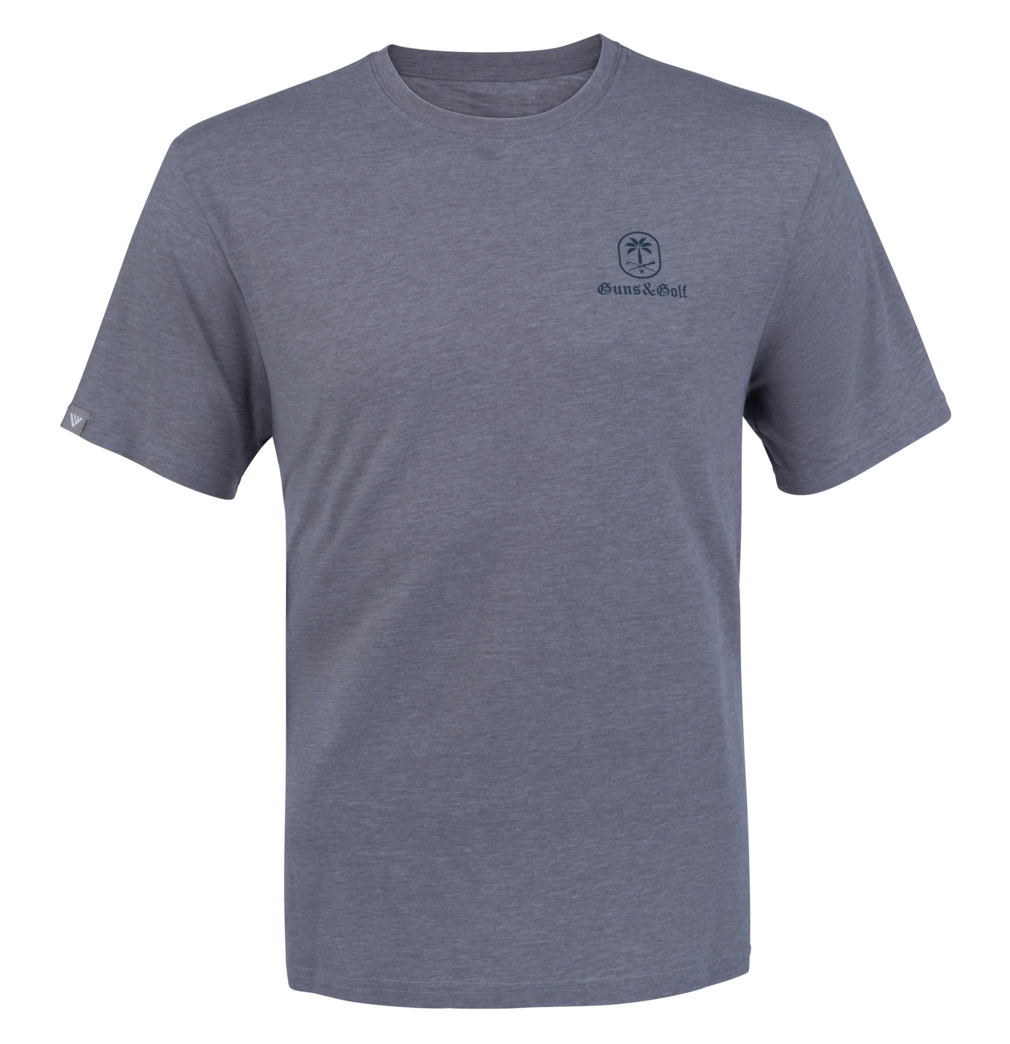 Flag T-Shirt in Heather Grey - Guns and Golf