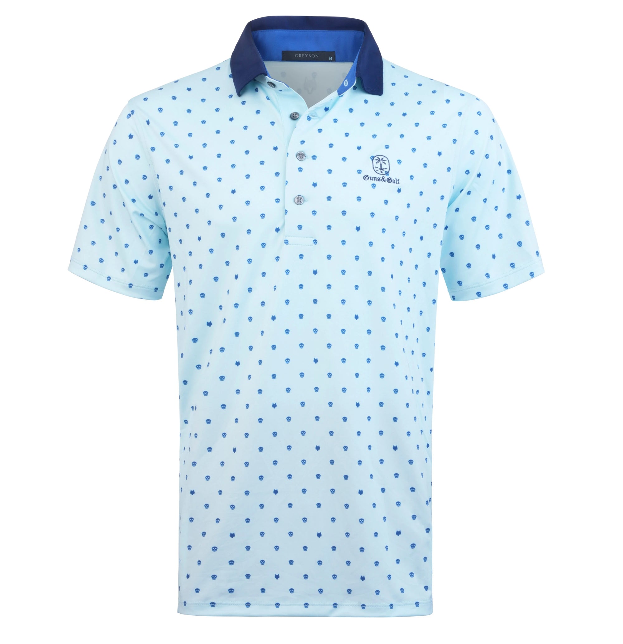 Greyson Performance Polo in Light Blue - Guns and Golf