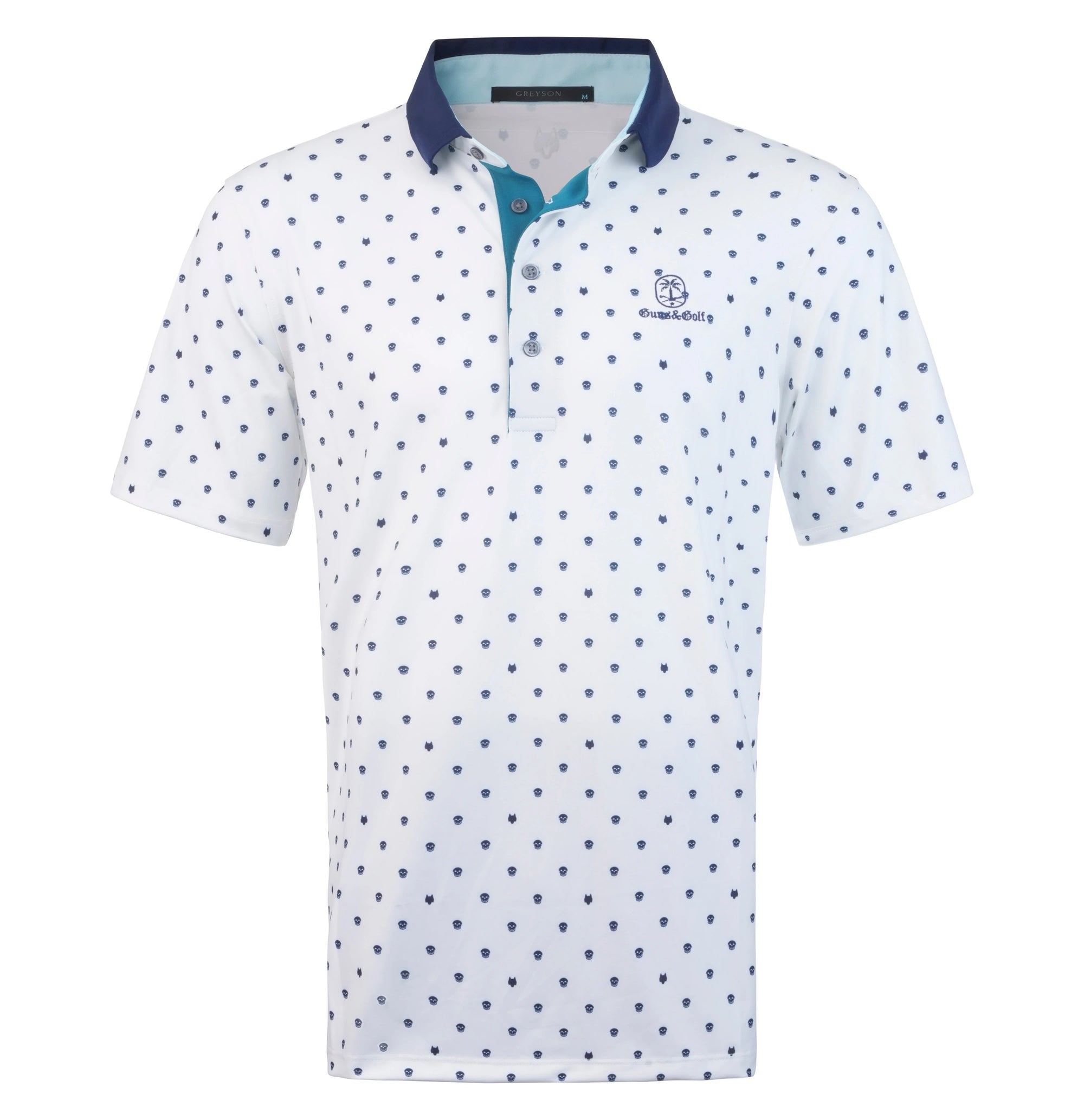 Greyson Performance Polo in White - Guns and Golf