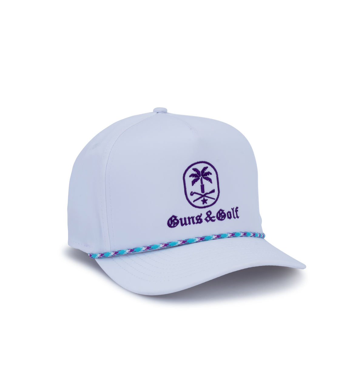 Glpg Rope Hat Golf Rope Hat | White & Purple Wrightson Cap