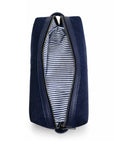 The Holderness & Bourne Littler Dopp Kit in Navy with Cyan Blue